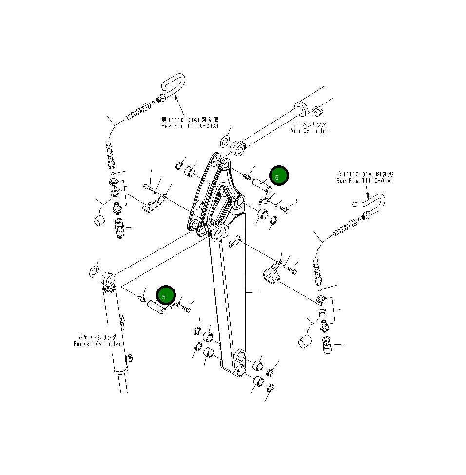 Палец 22J-70-25270 Komatsu