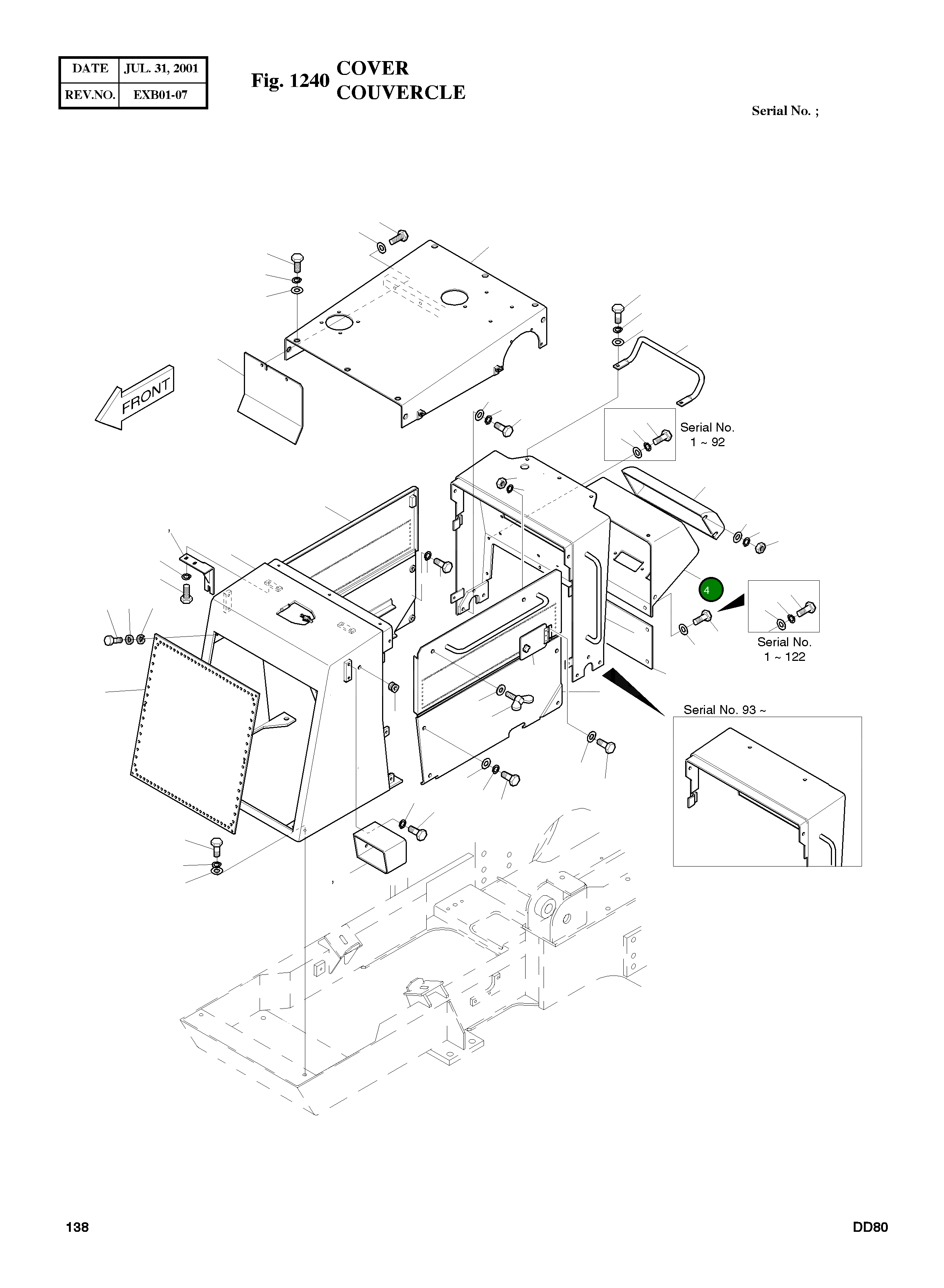 Кронштейн 5197-1072C Komatsu