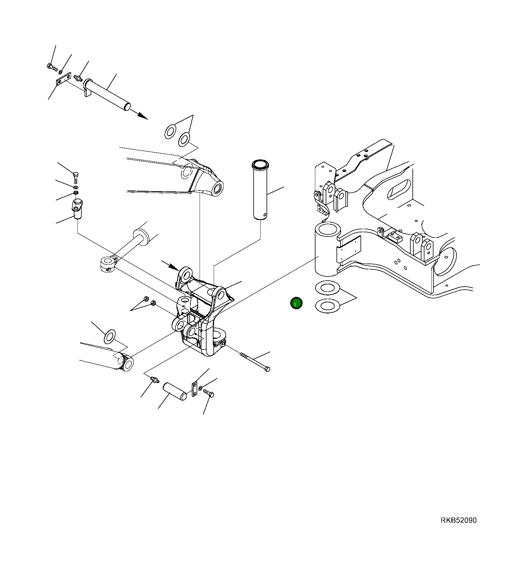 Палец 22J-70-R5420 Komatsu