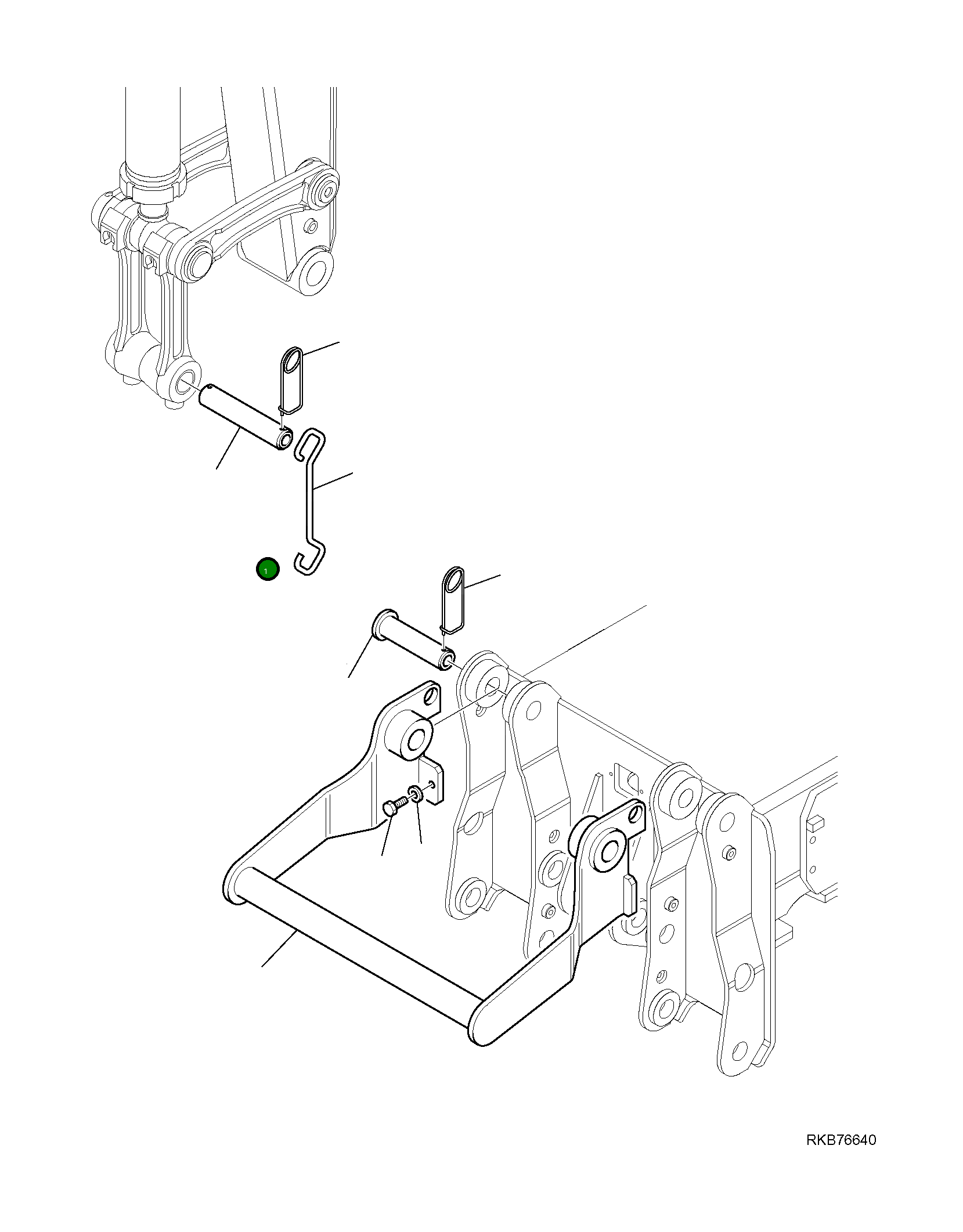Палец 21W-09-R4880 Komatsu