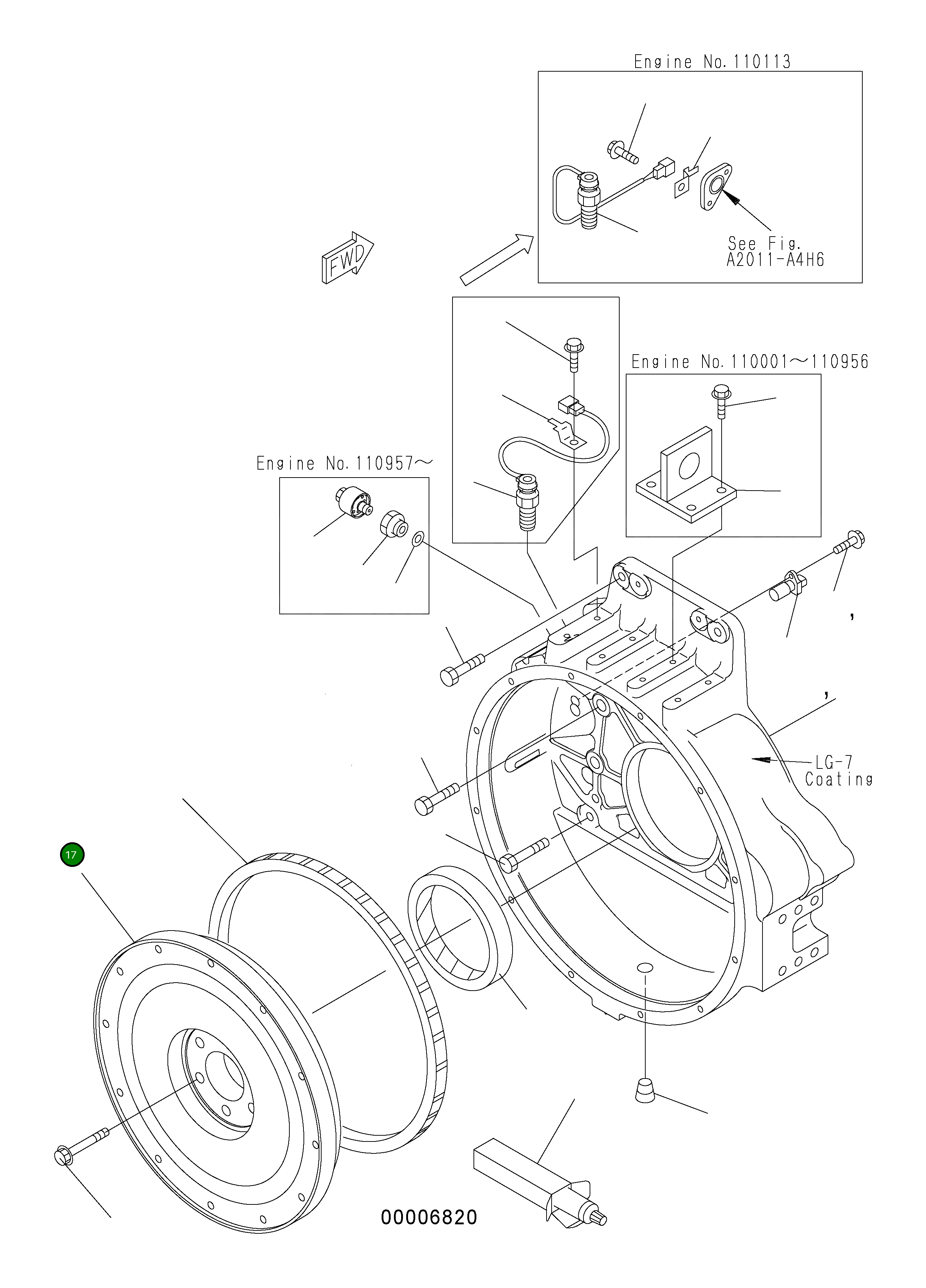 Маховик 6217-31-1310 Komatsu