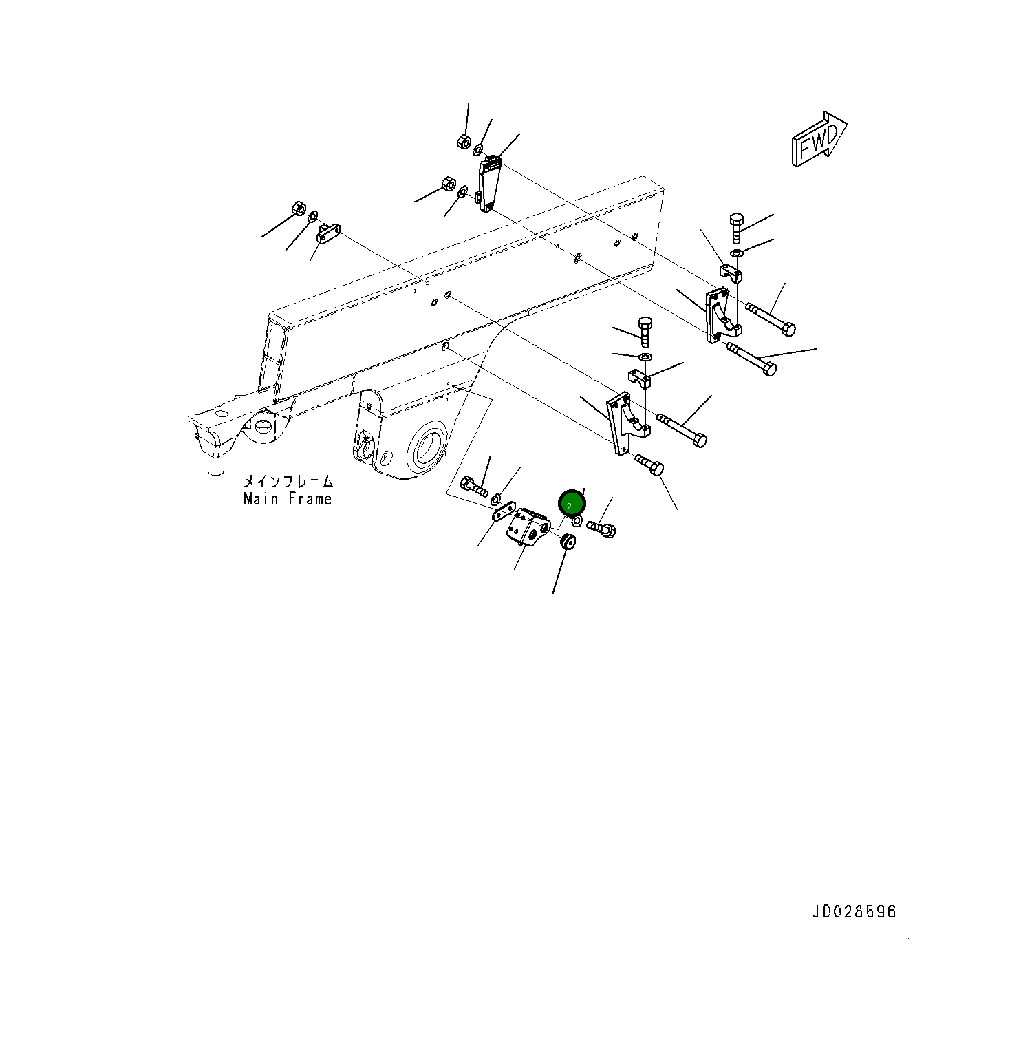 Кронштейн 561-04-81131 Komatsu