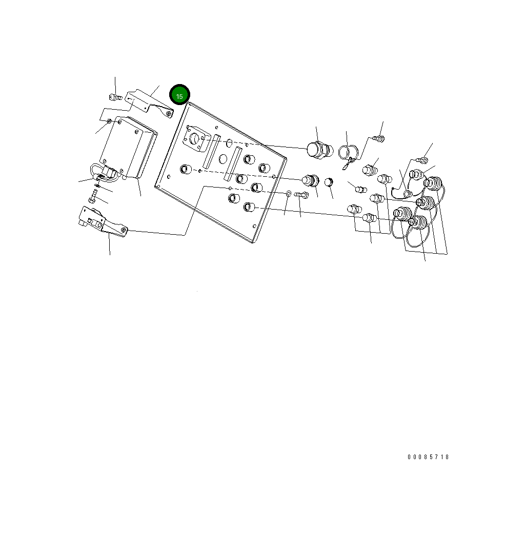 Кронштейн 21T-98-31330 Komatsu
