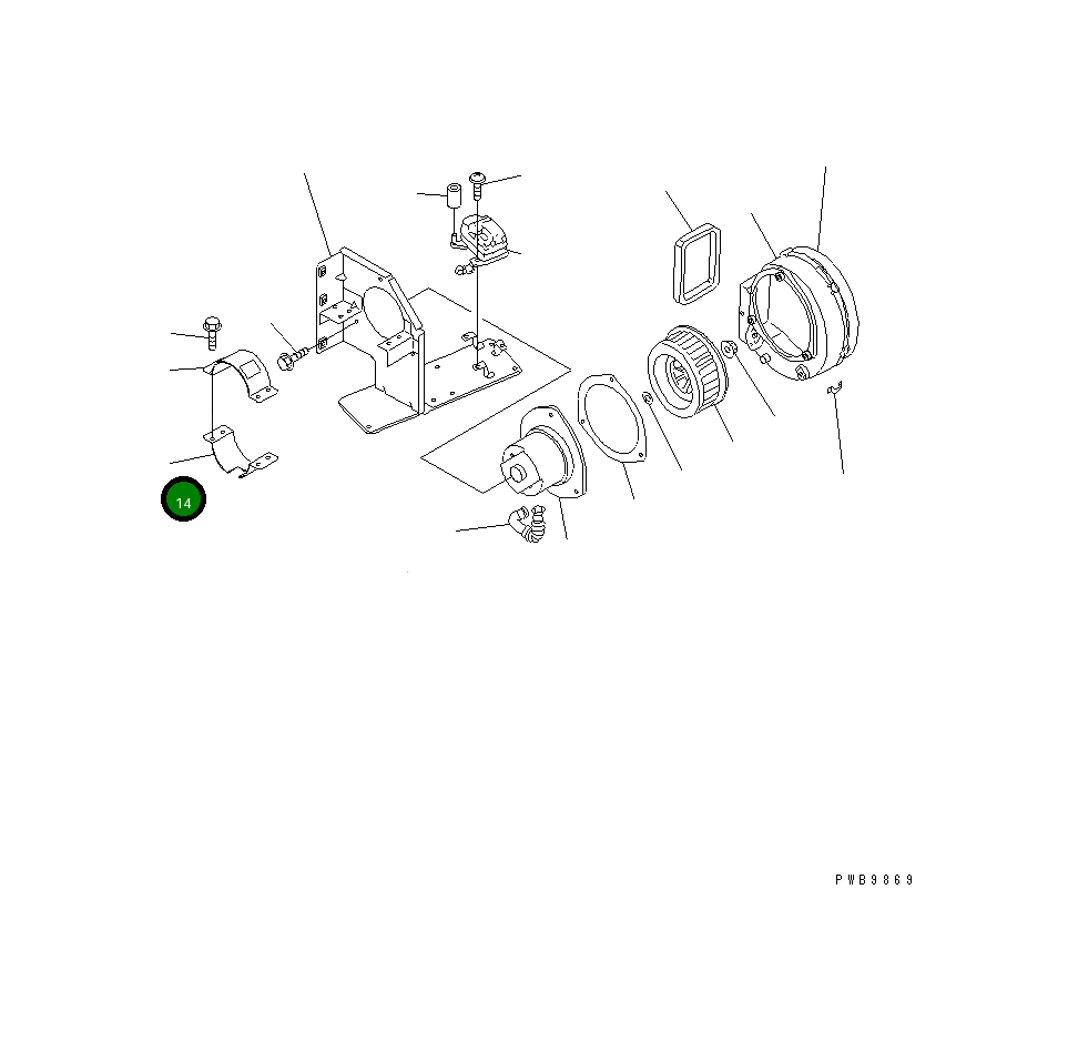Кронштейн ND514546-1550 Komatsu