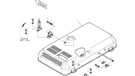 Кронштейн 2197-2168B Komatsu