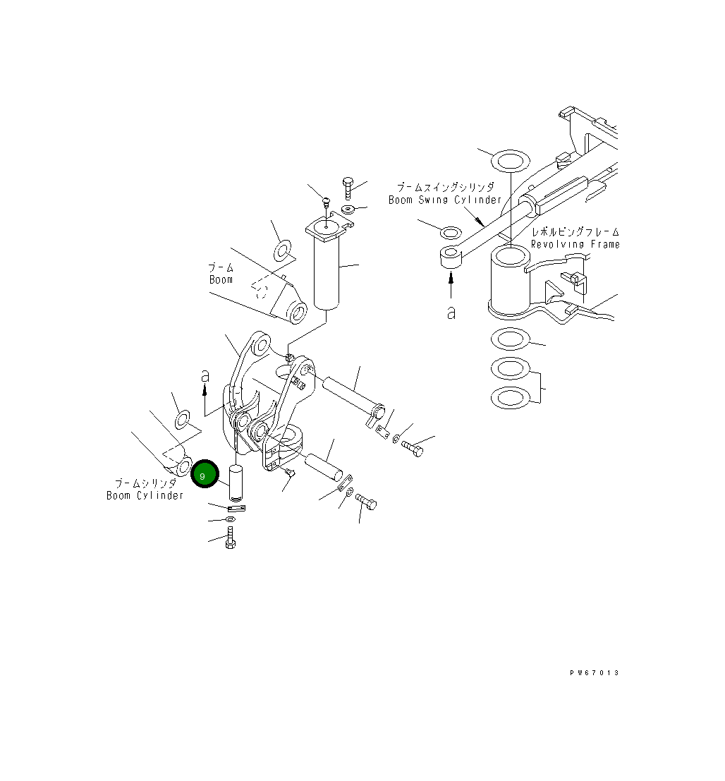 Палец 22F-70-14210 Komatsu