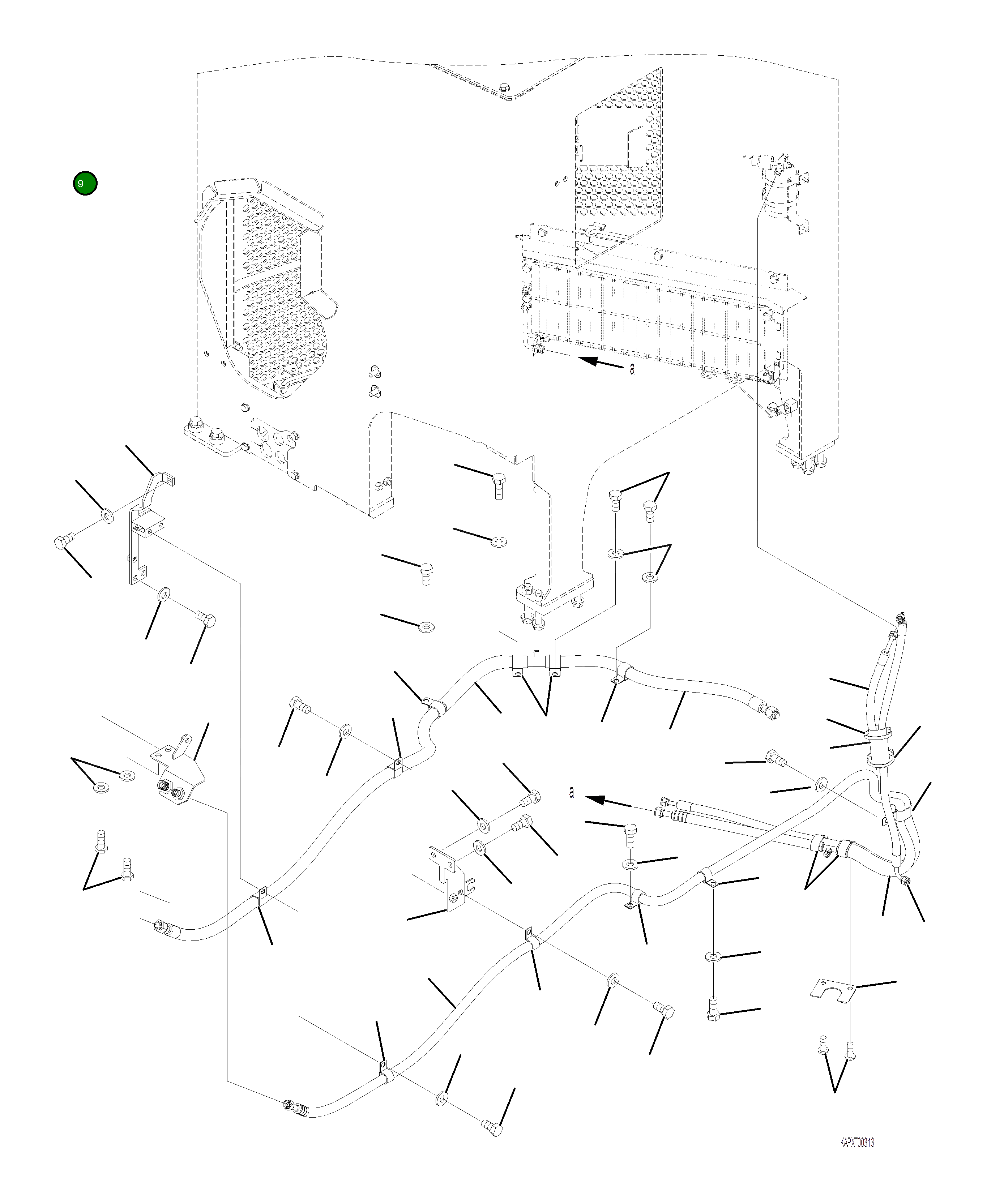Кронштейн 4A1-54-25950 Komatsu