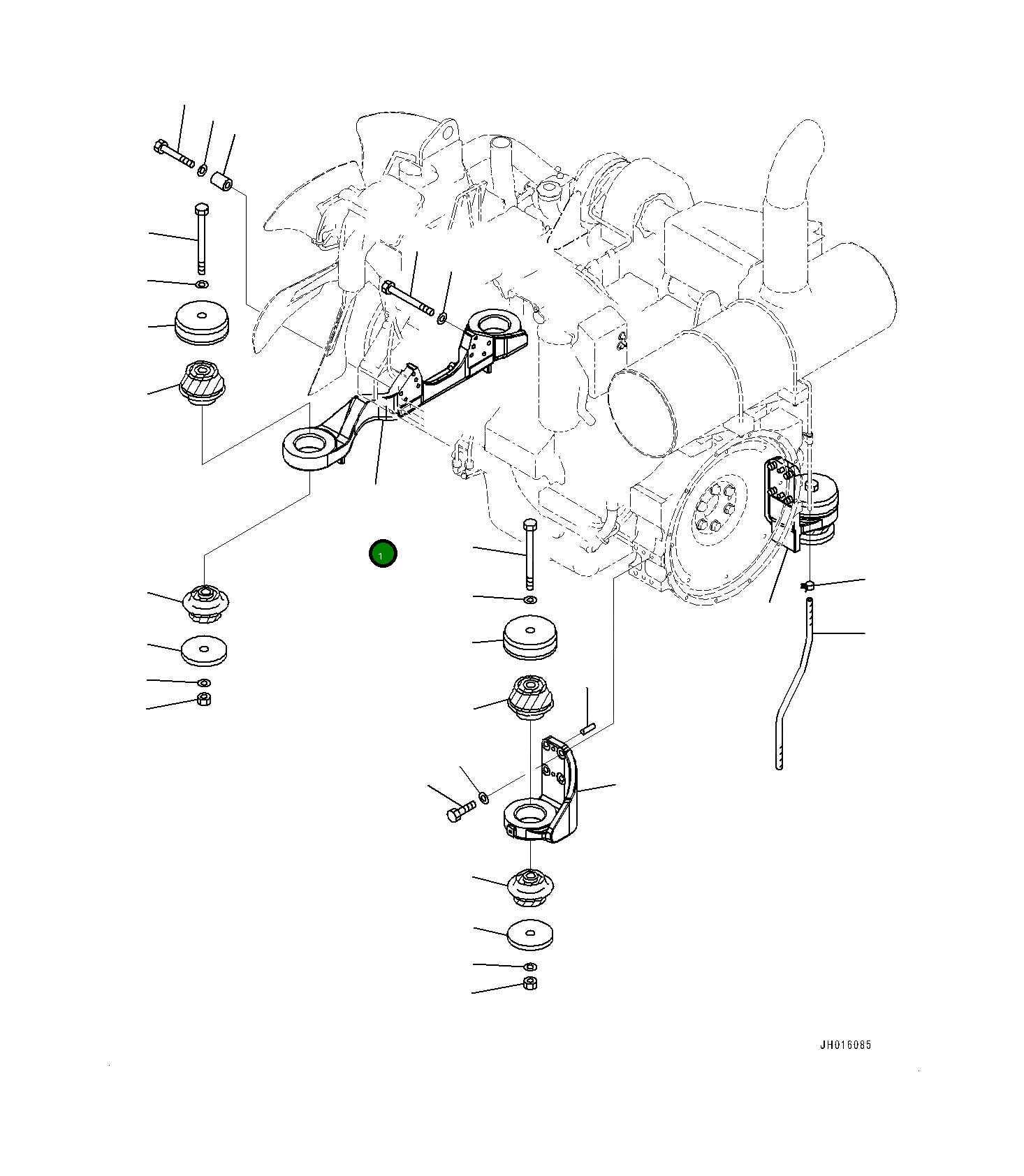 Кронштейн 208-01-71111 Komatsu