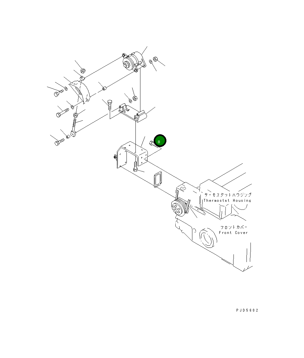 Кронштейн 6215-81-6210 Komatsu