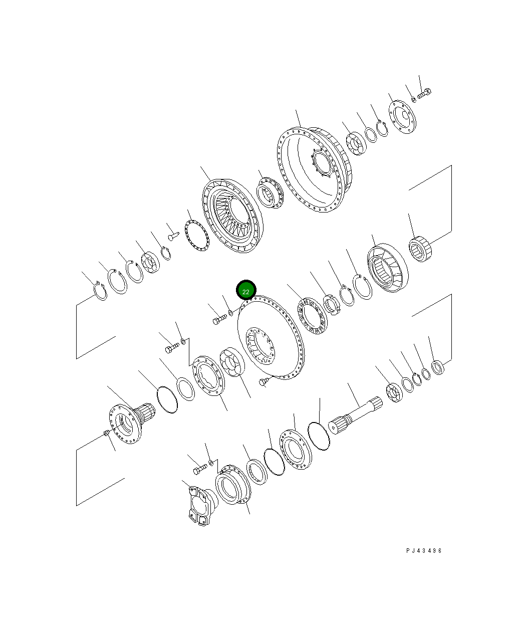 Насос 711-73-11121 Komatsu