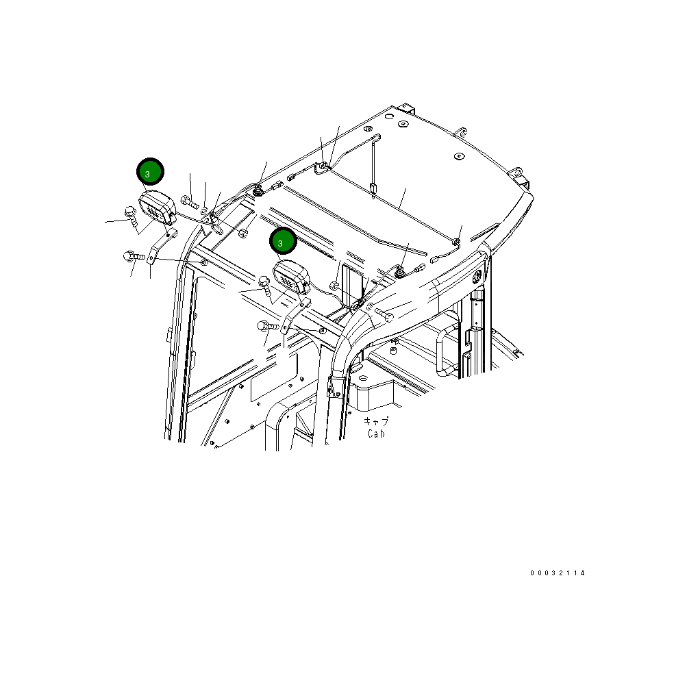 Лампа BNBY-2165210-2 Komatsu