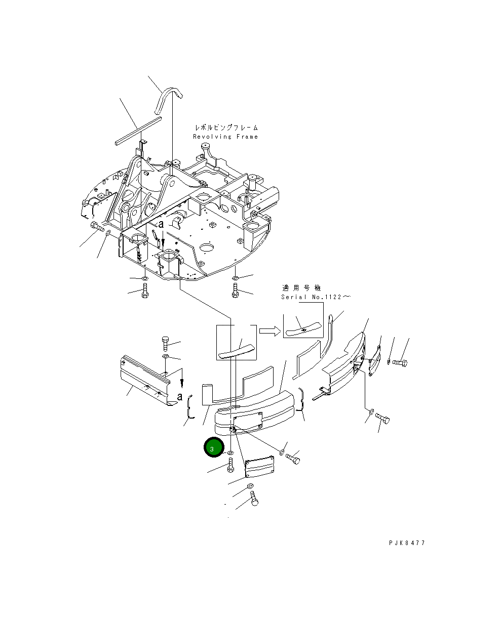 Лист 21W-46-38152 Komatsu