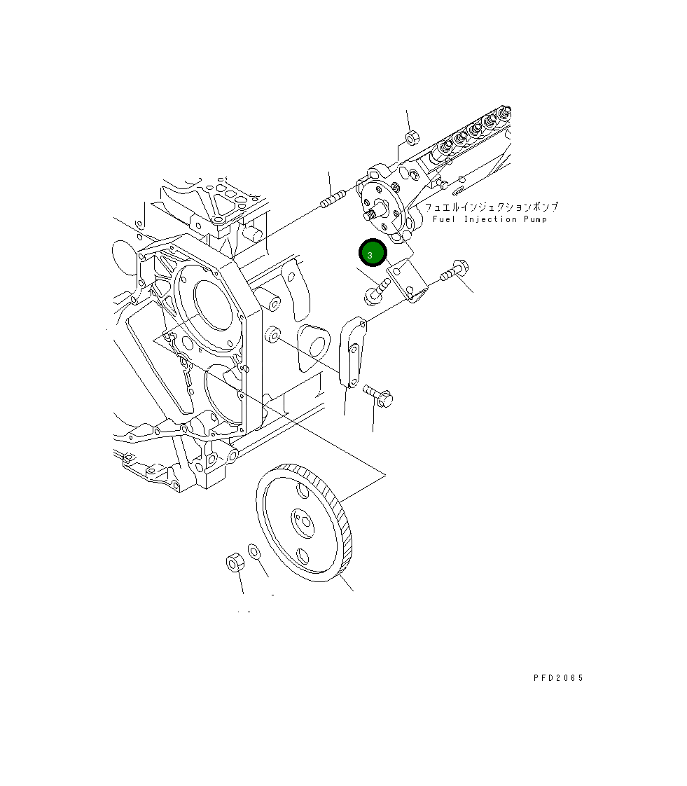 Кронштейн 6732-71-3611 Komatsu