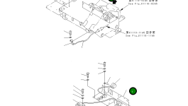 Кронштейн 20U-54-26161 Komatsu
