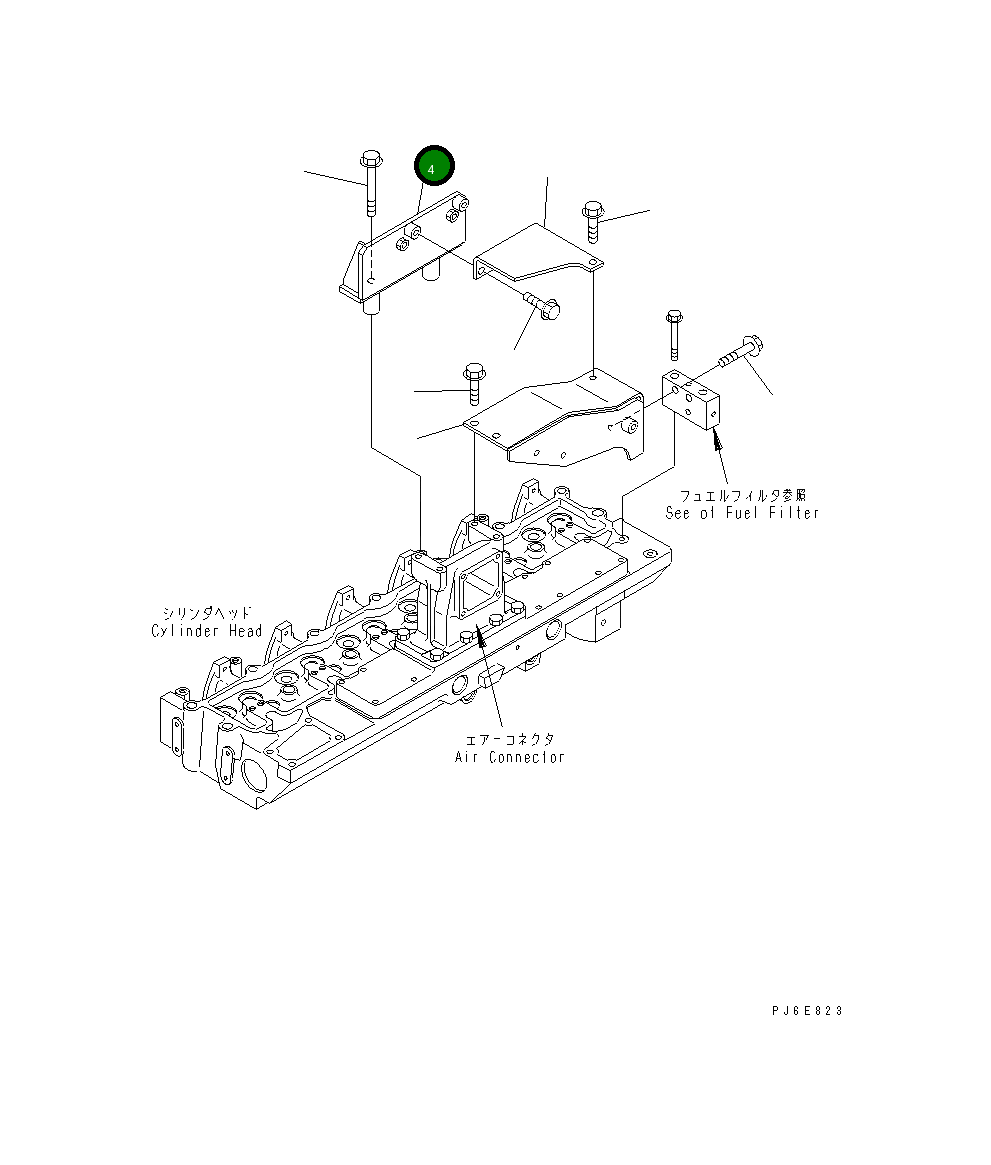 Кронштейн 6743-11-5420 Komatsu