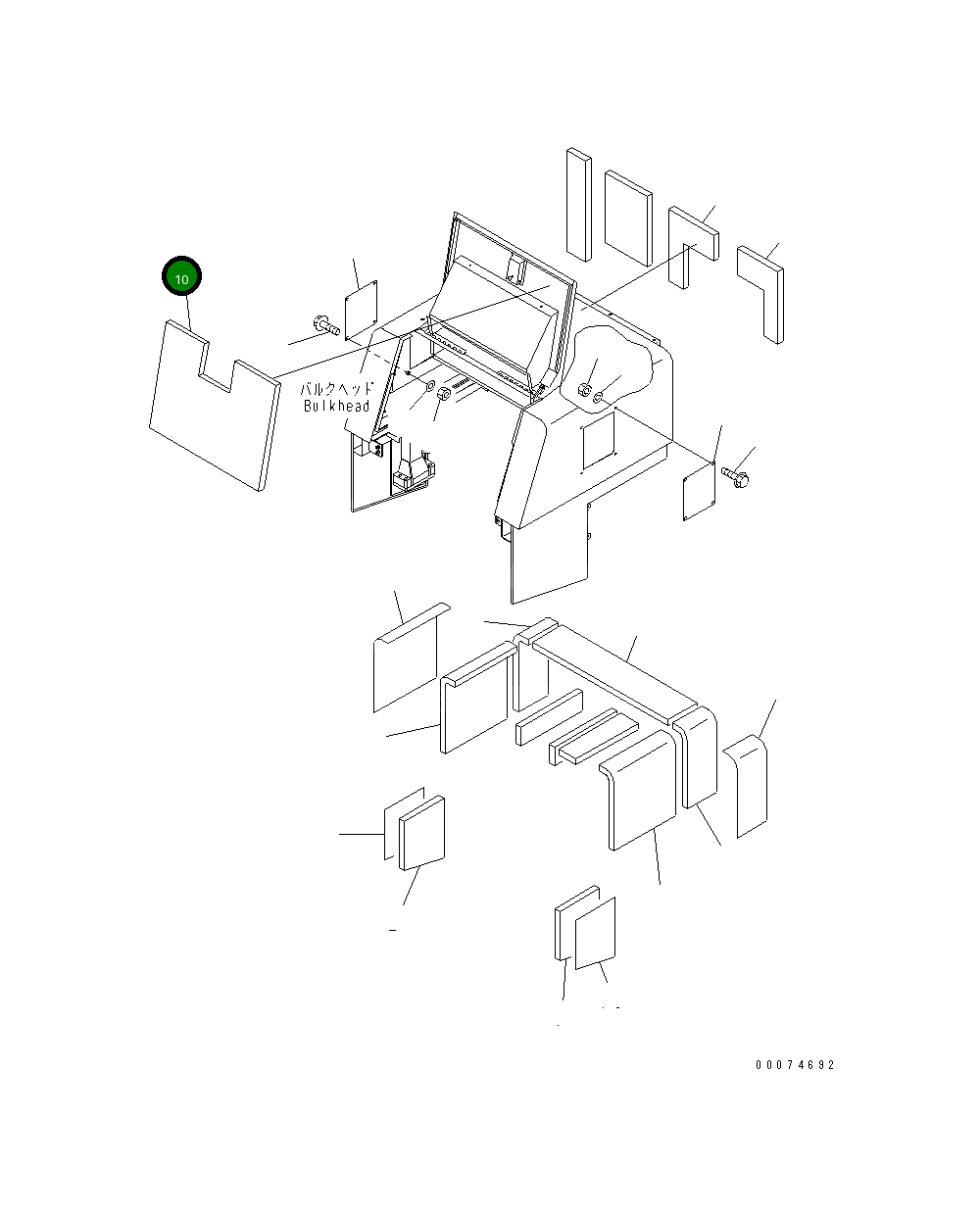Лист 428-Z84-3940 Komatsu