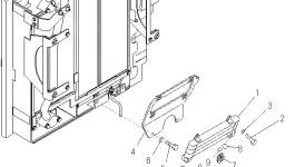 Кронштейн 201-03-81751 Komatsu