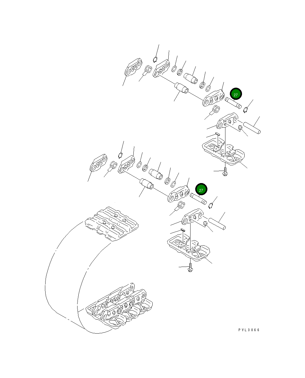 Палец 21T-32-31293 Komatsu