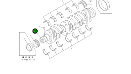 Коленчатый вал 6735-31-1111 Komatsu