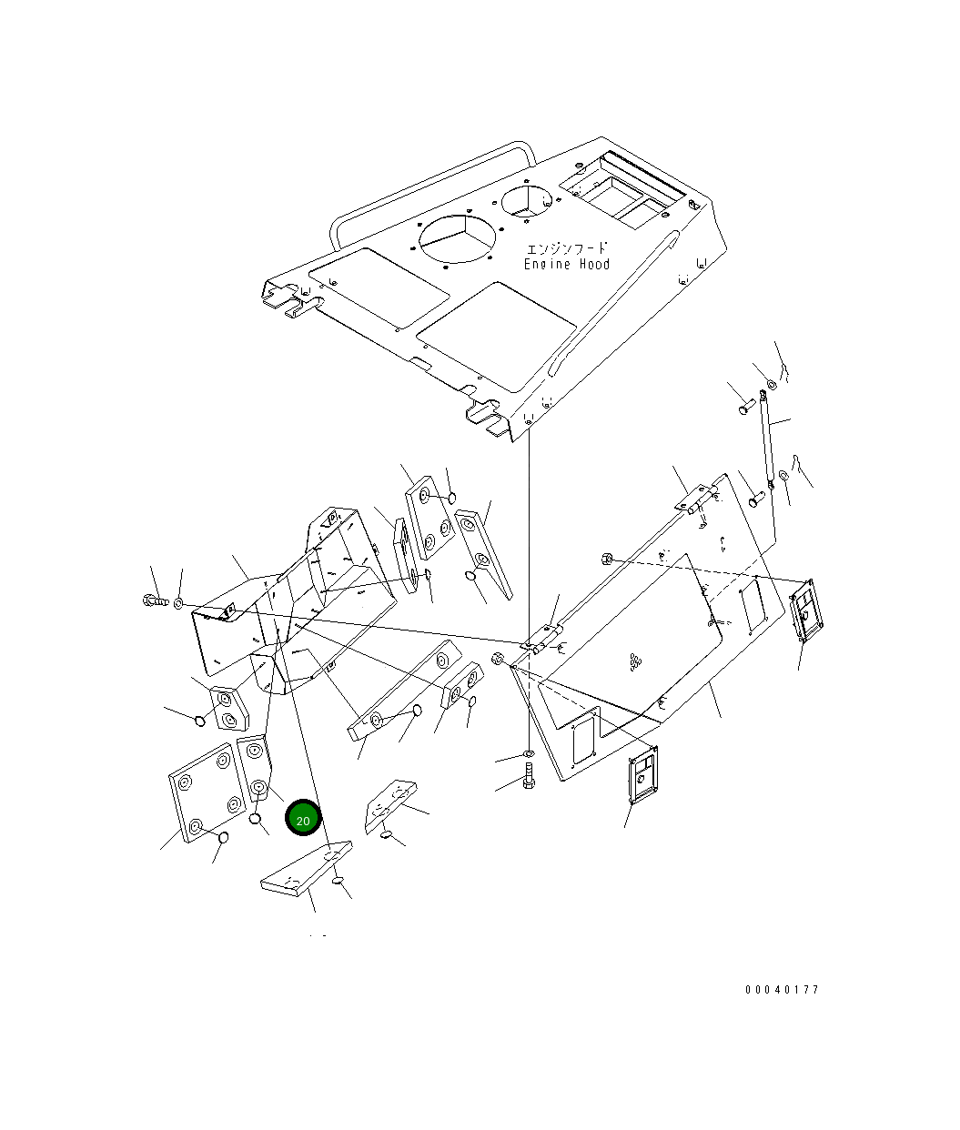 Лист 154-862-8281 Komatsu