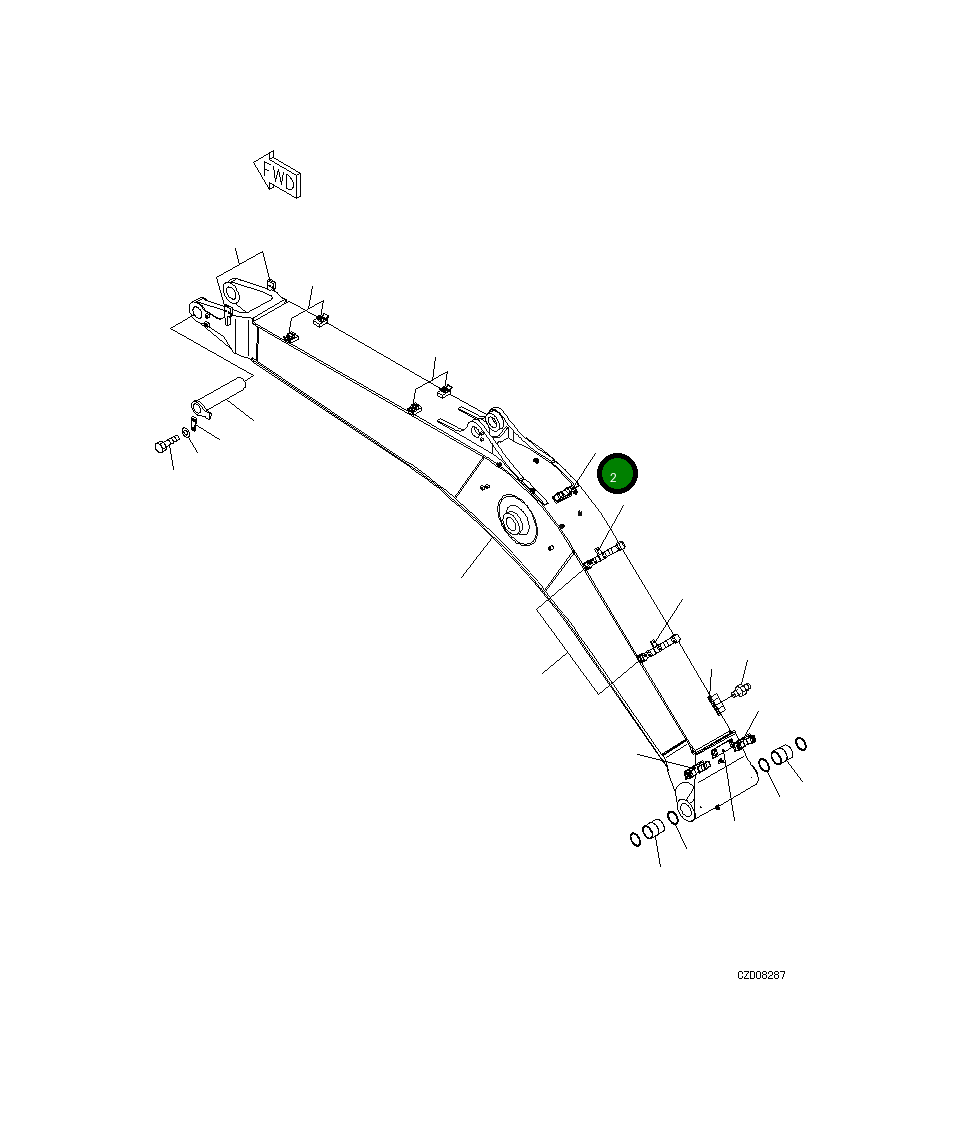 Кронштейн 207-62-78180 Komatsu