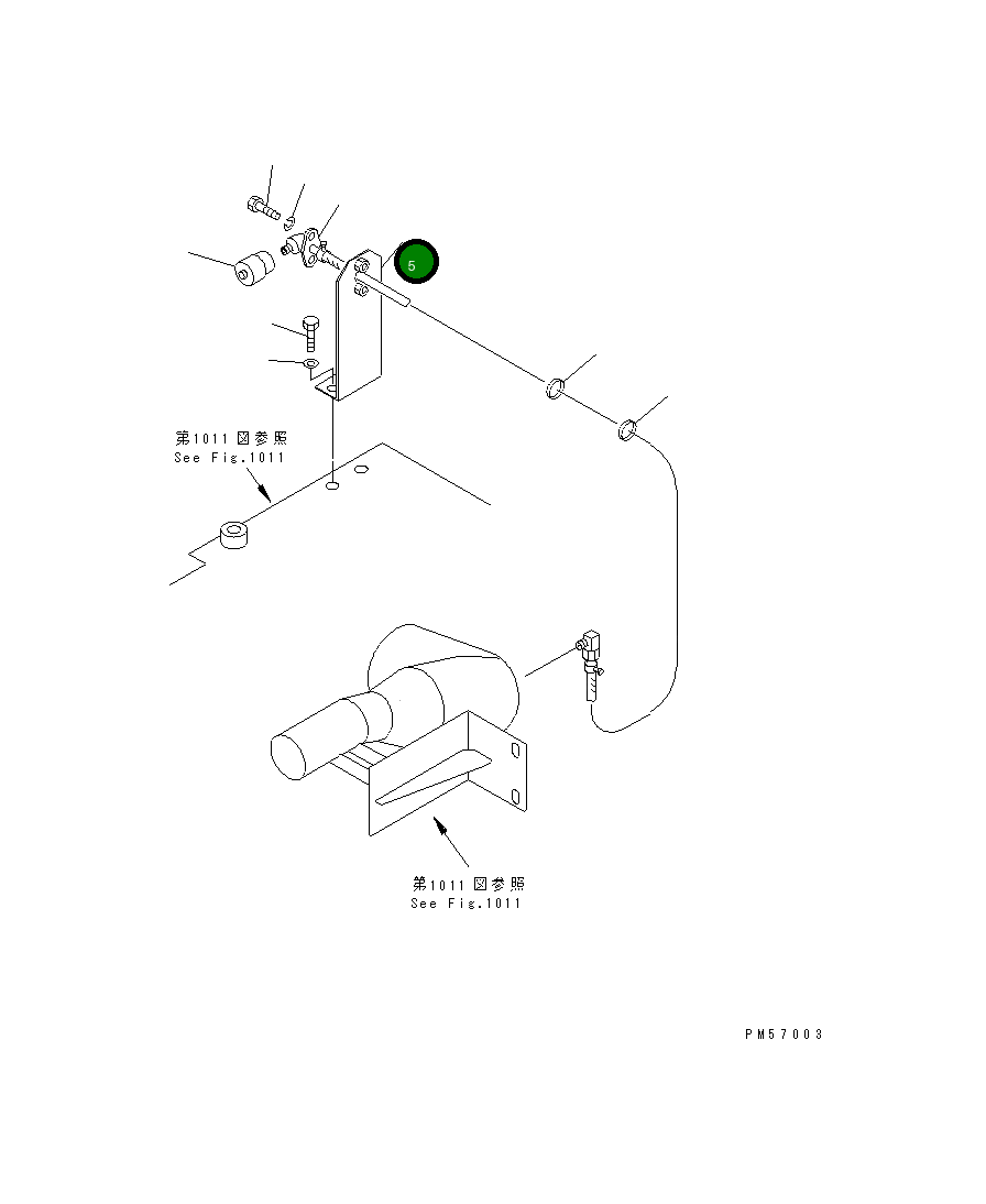 Кронштейн 277-01-53170 Komatsu