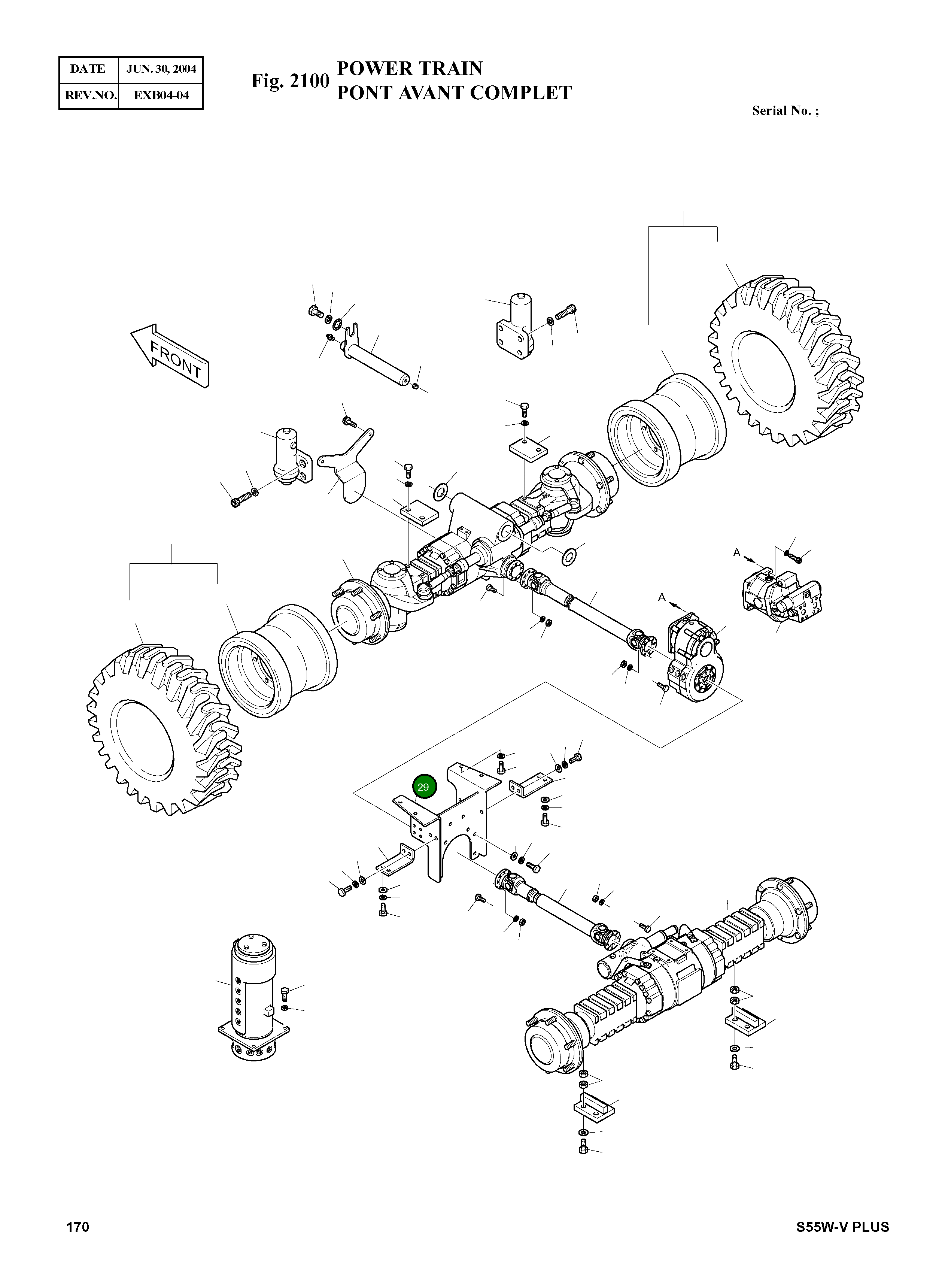 Опора 195-00414G Komatsu