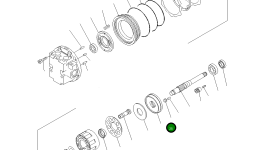 Ось TZ534B2076-01 Komatsu