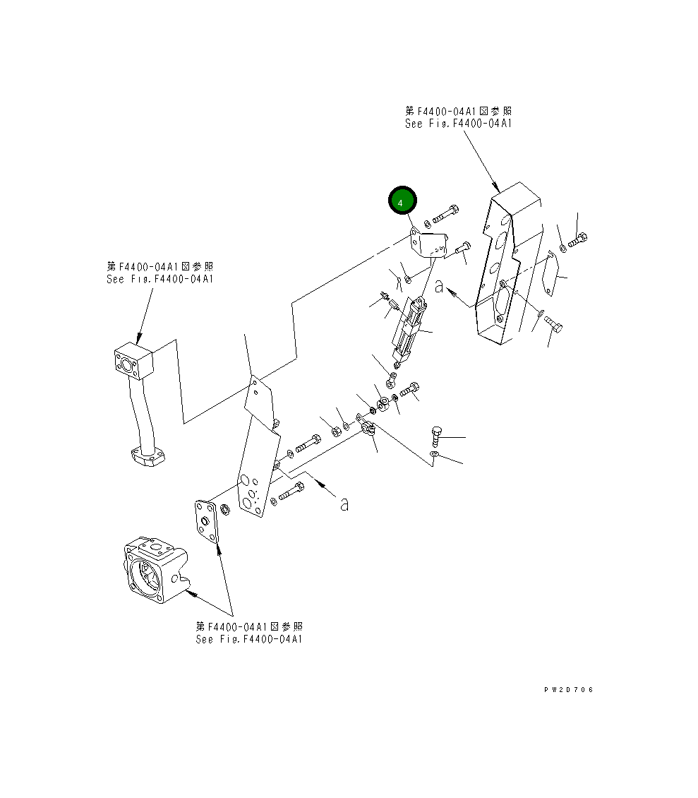 Кронштейн 569-50-83370 Komatsu