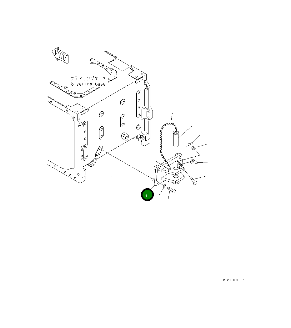 Кронштейн 131-69-41111 Komatsu