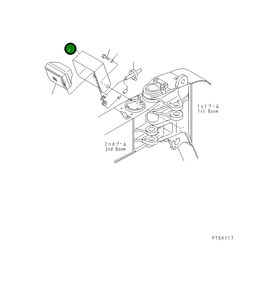 Кронштейн 21U-06-31510 Komatsu