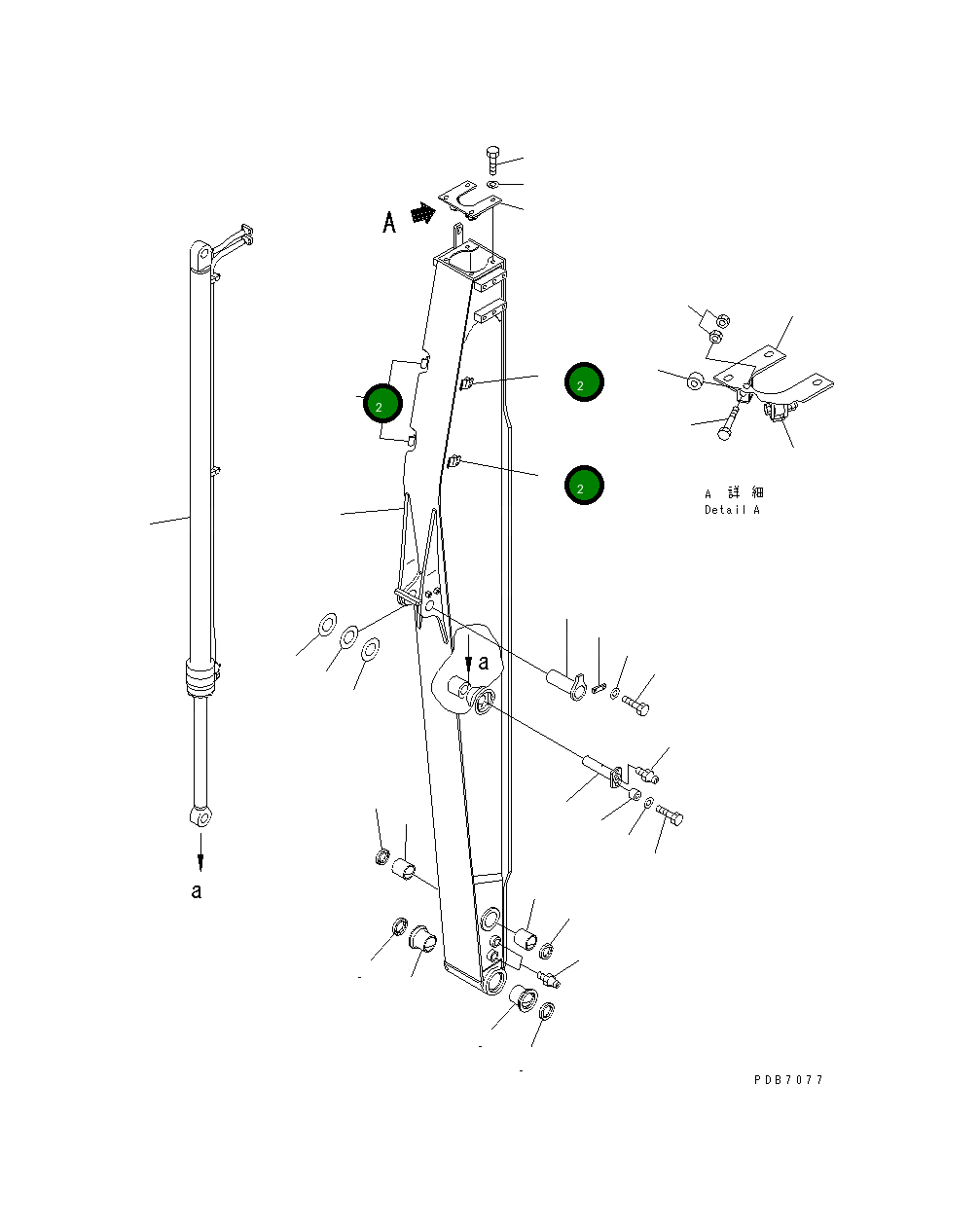 Кронштейн KVB5204230 Komatsu