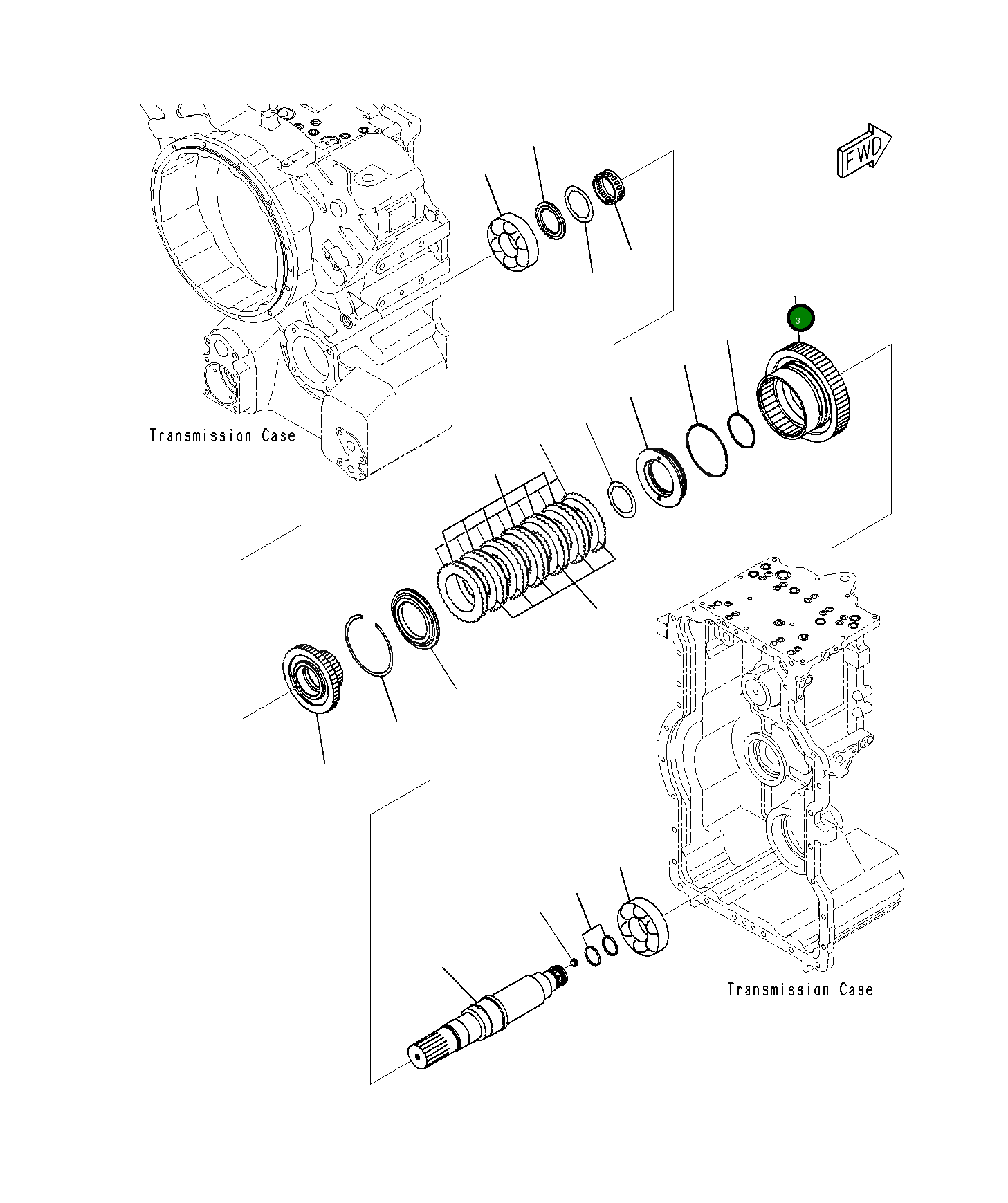 Корпус 23H-15-12180 Komatsu