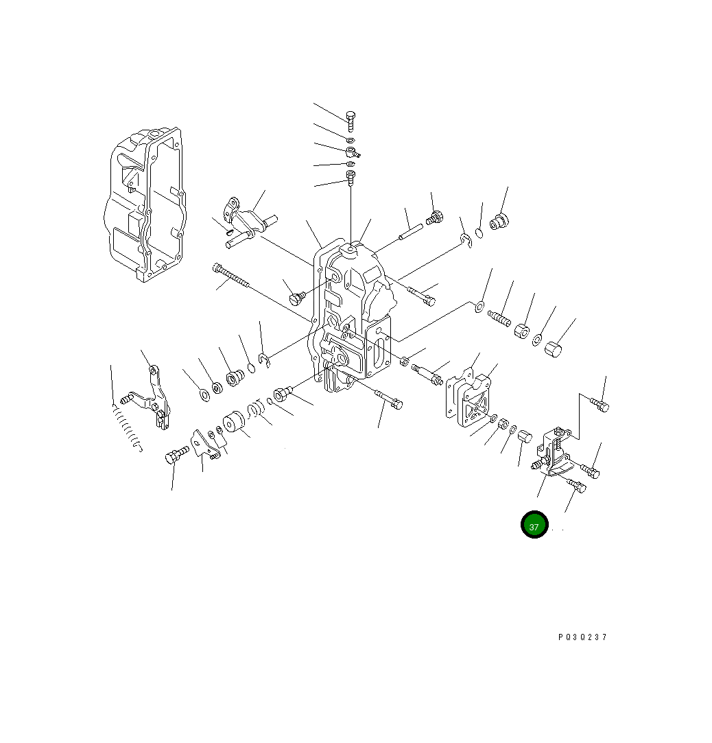 Кронштейн DK154375-9320 Komatsu