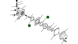 Корпус запорного клапана 1238 258 H91 Komatsu