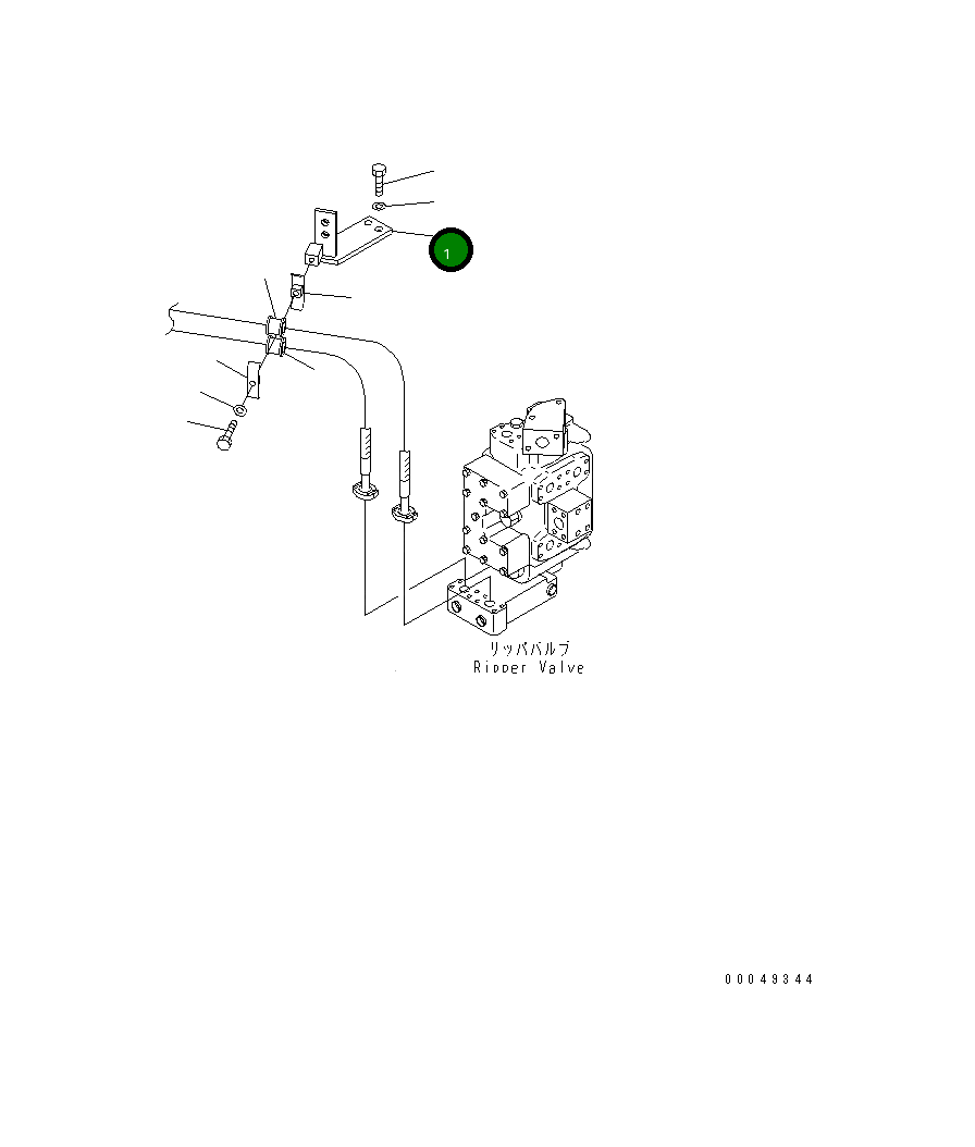 Кронштейн 195-61-54491 Komatsu