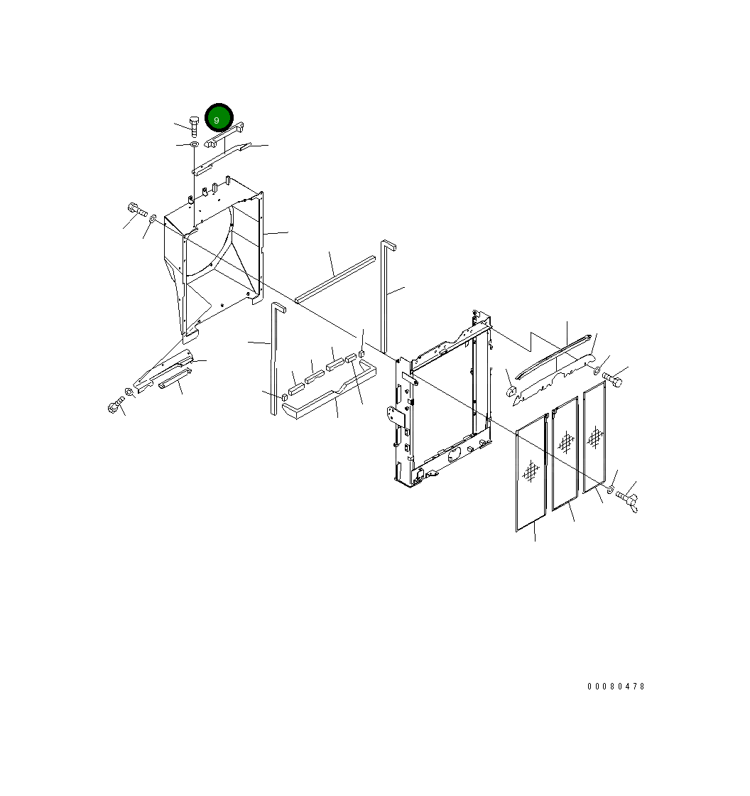 Лист 205-03-33640 Komatsu