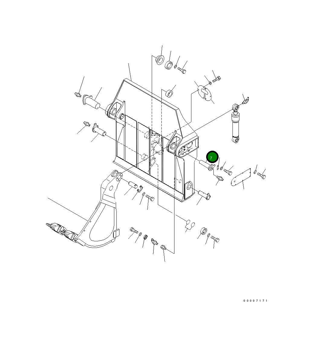 Палец 21N-72-14231 Komatsu