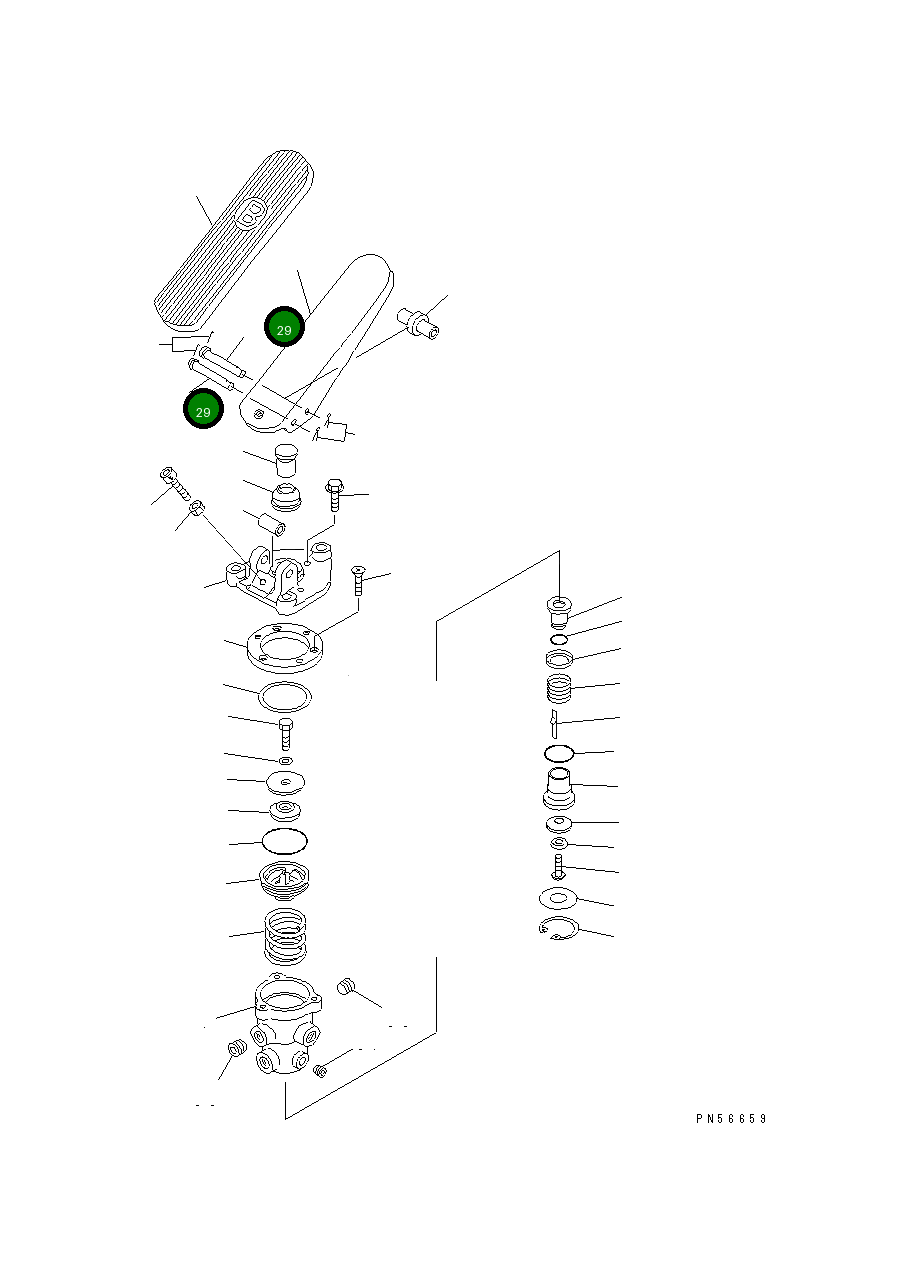 Палец 23F-44-12160 Komatsu