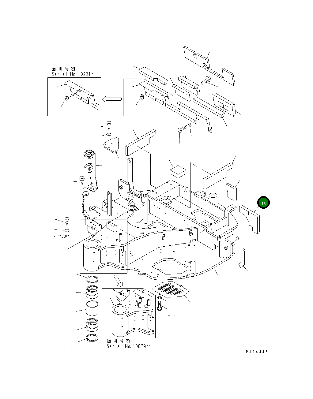 Лист 21U-46-31391 Komatsu
