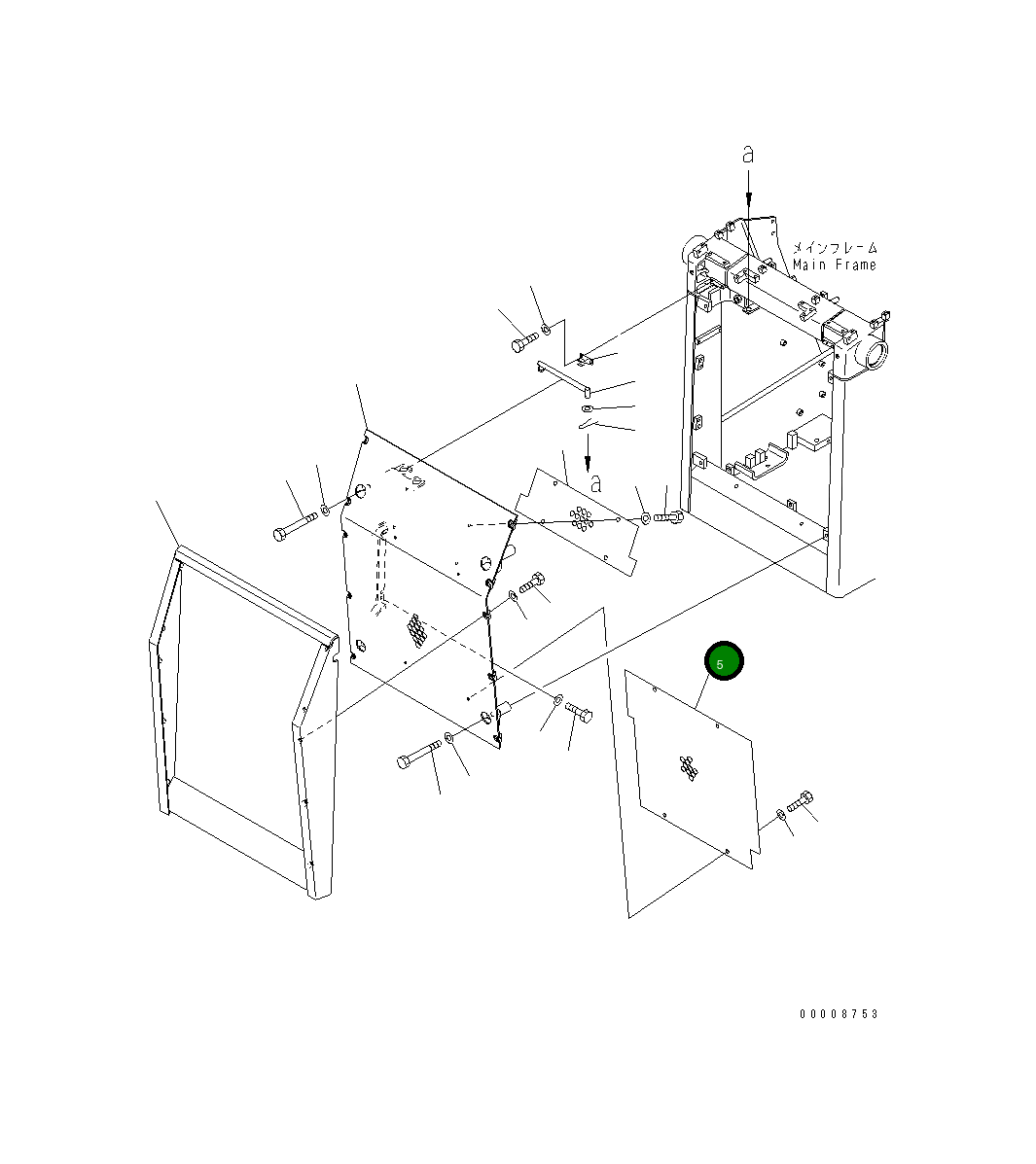 Маска 14X-54-31510 Komatsu