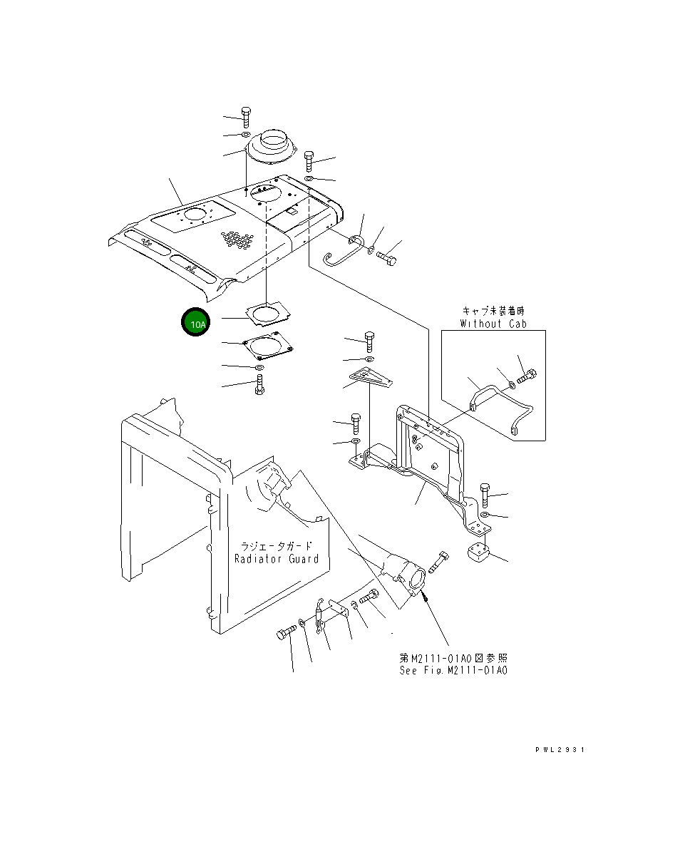 Лист 175-54-75341 Komatsu