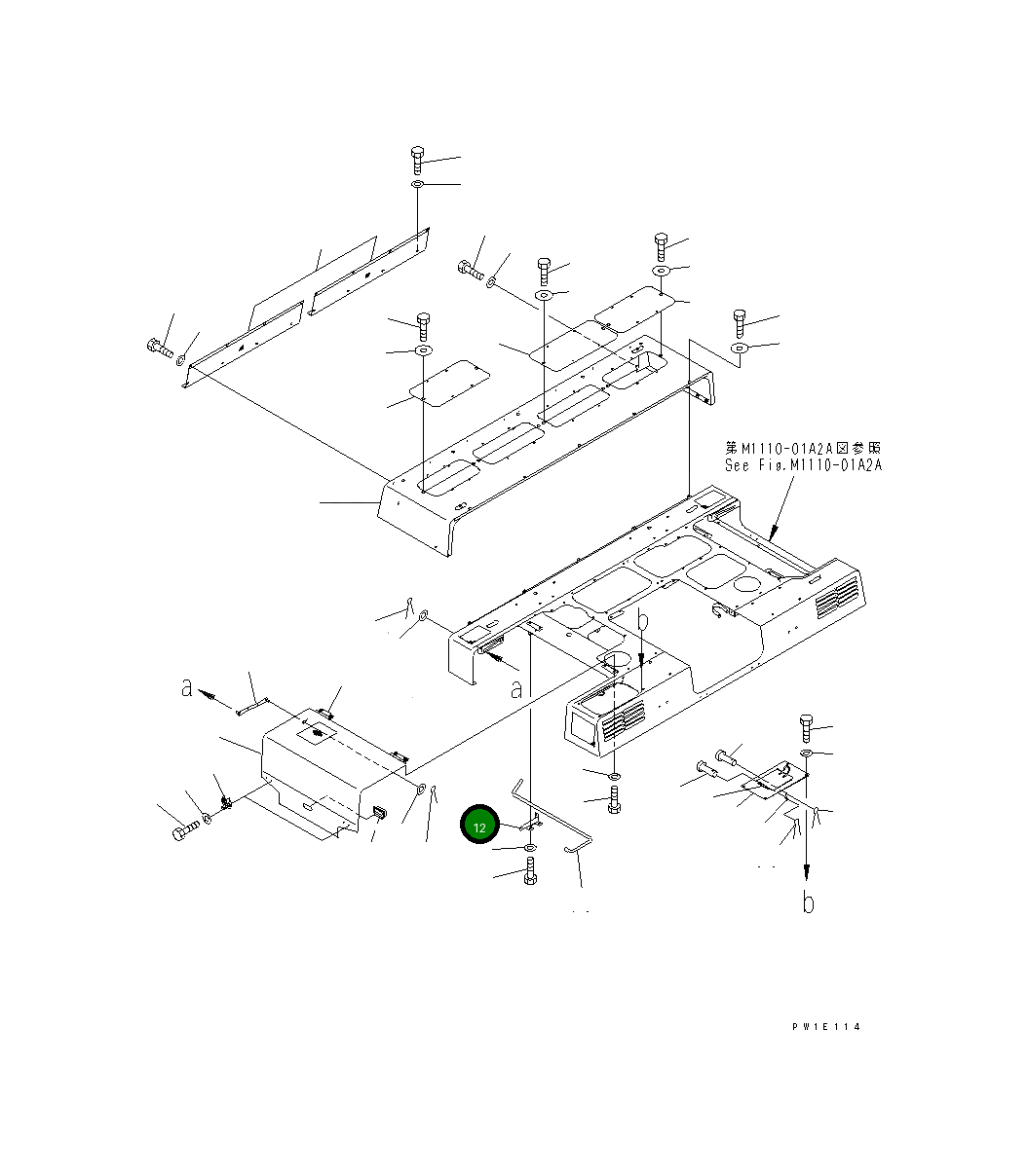 Кронштейн 21T-54-74240 Komatsu
