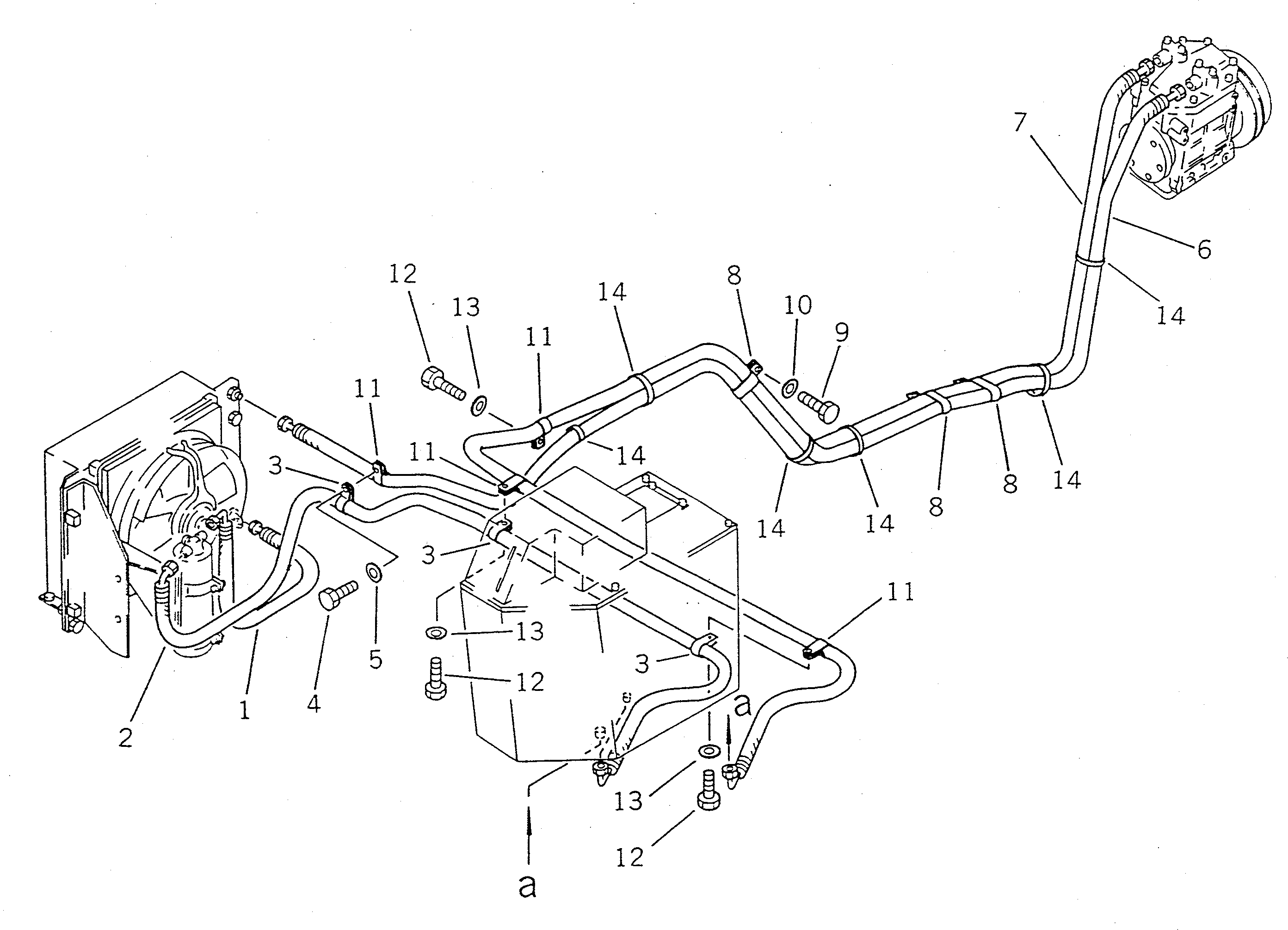 Шланг 421-963-1220 Komatsu