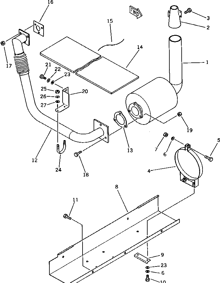 Угол M711045843250 Komatsu