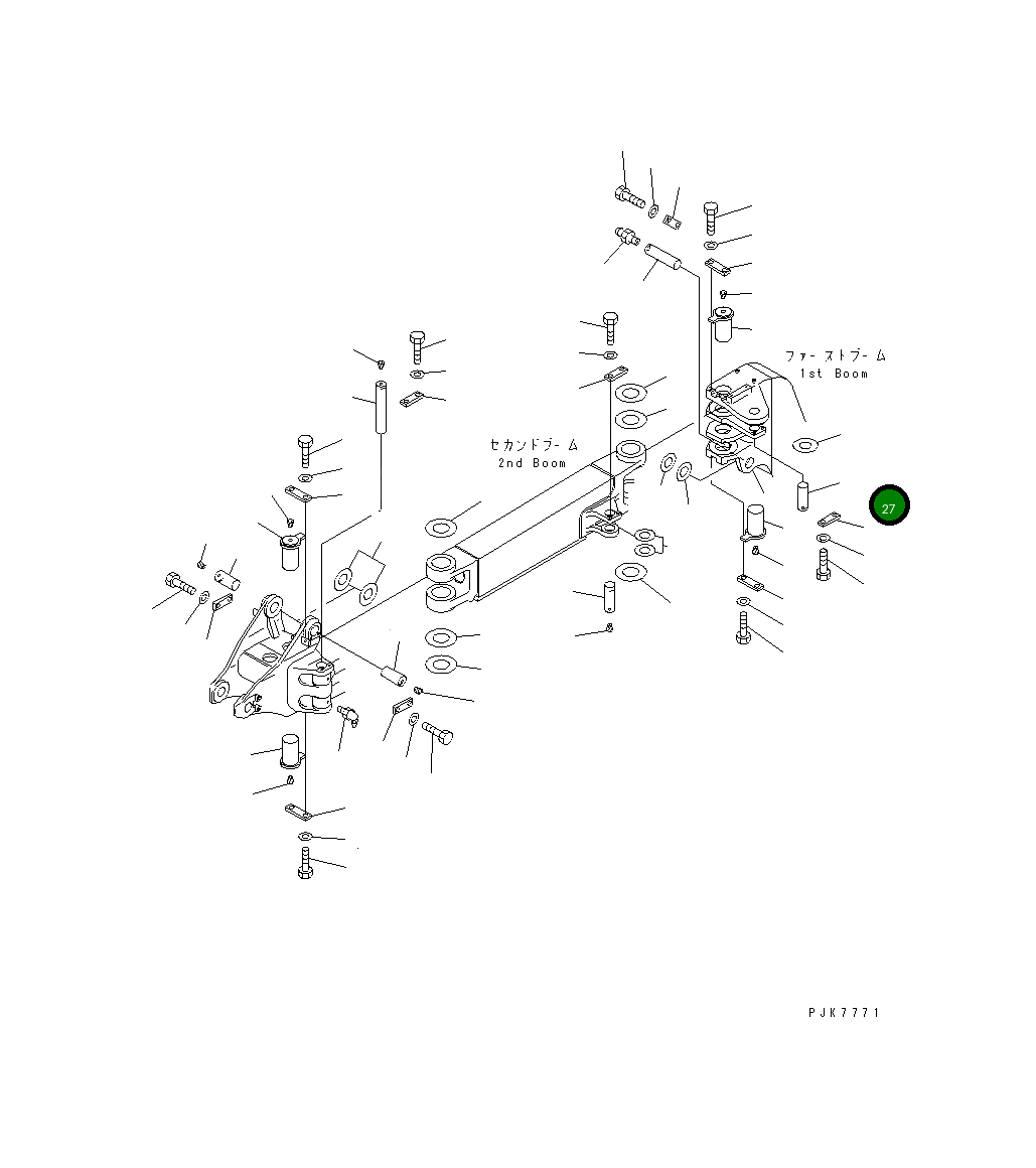 Палец 21X-70-31230 Komatsu