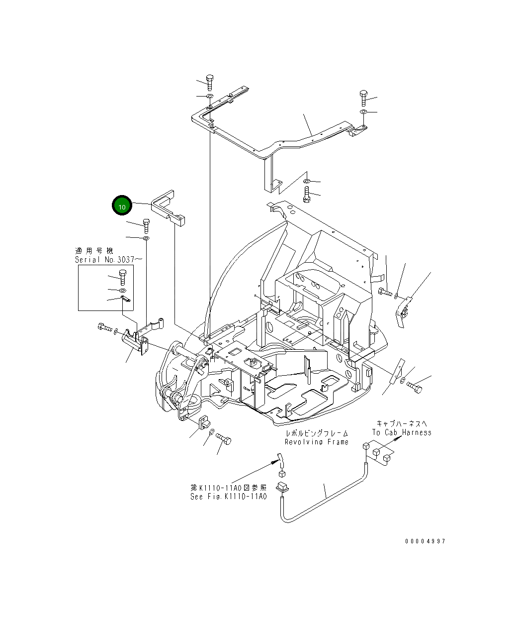 Лист 22F-54-13251 Komatsu