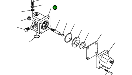 Корпус запорного клапана 1238 255 H1 Komatsu
