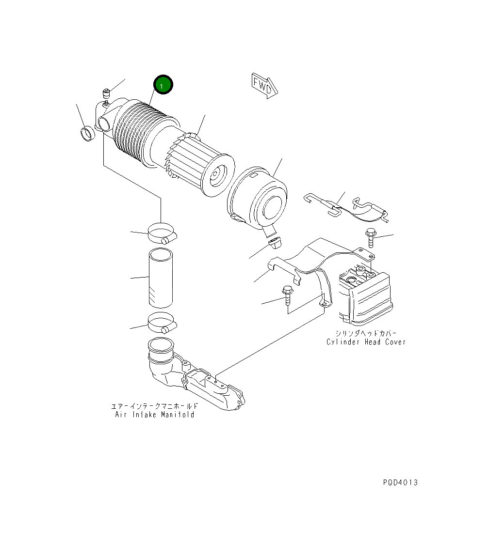 Корпус YM119624-12670 Komatsu