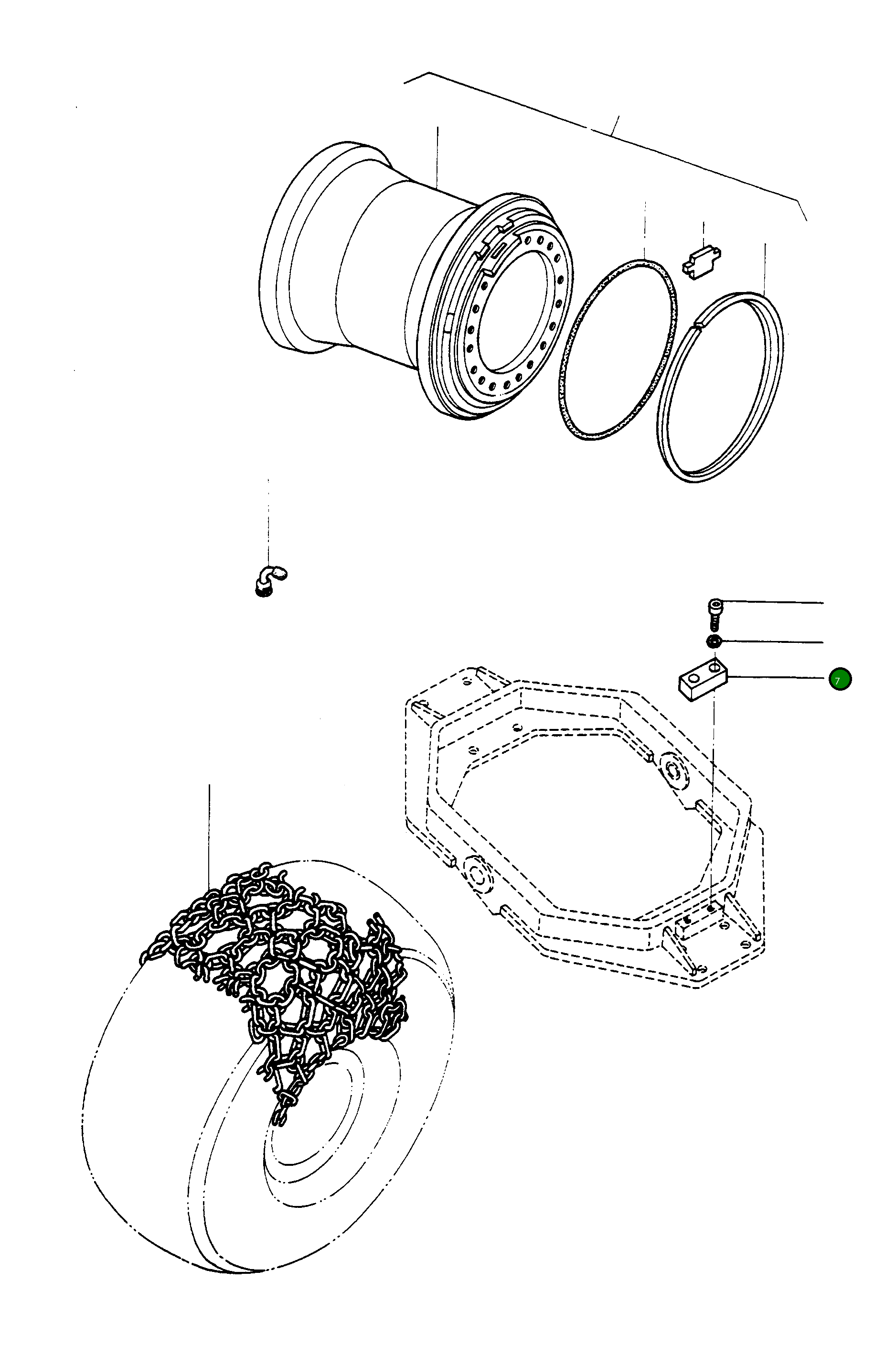 Ограничитель 2945846M1 Komatsu